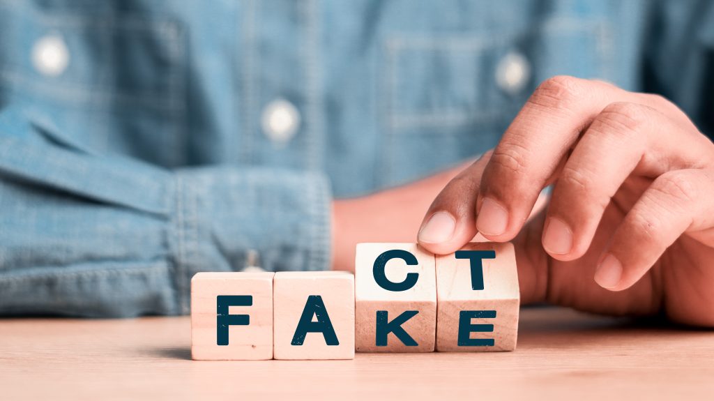 wooden block changing fake to fact for Texas property tax myths