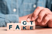 wooden block changing fake to fact for Texas property tax myths